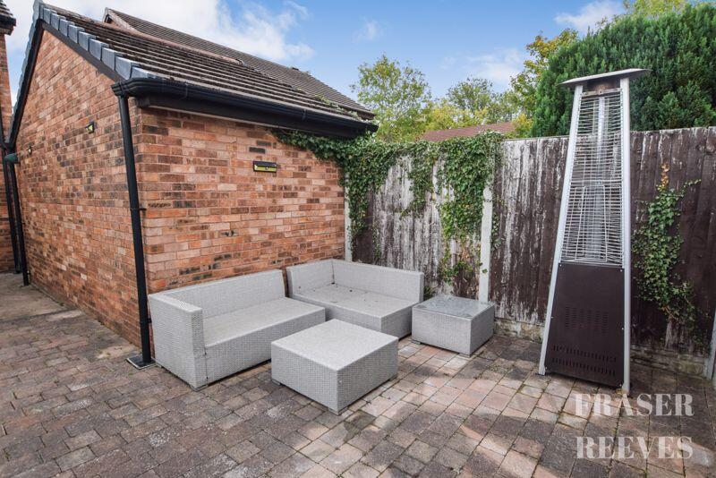 rear garden patio area