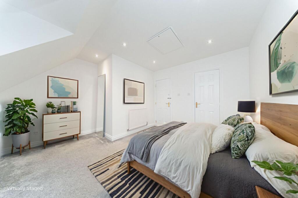 Virtually Staged Bedroom