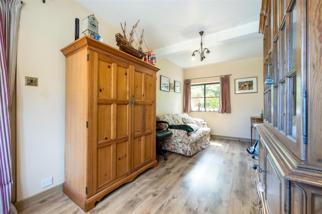 Garage converted to bedroom/office