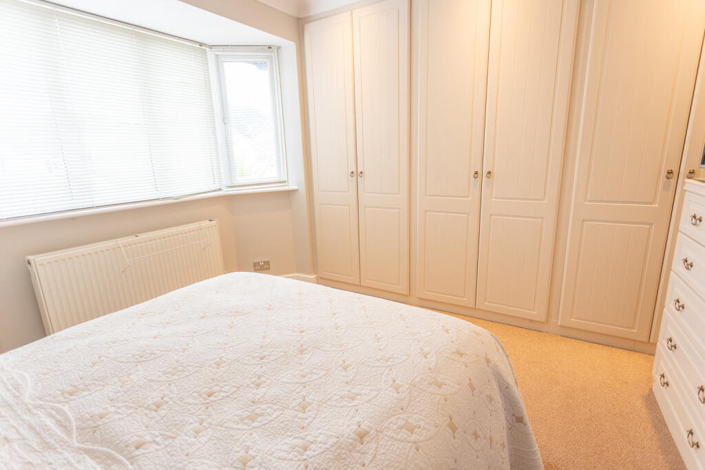 Bedroom 1 with fitted wardrobes