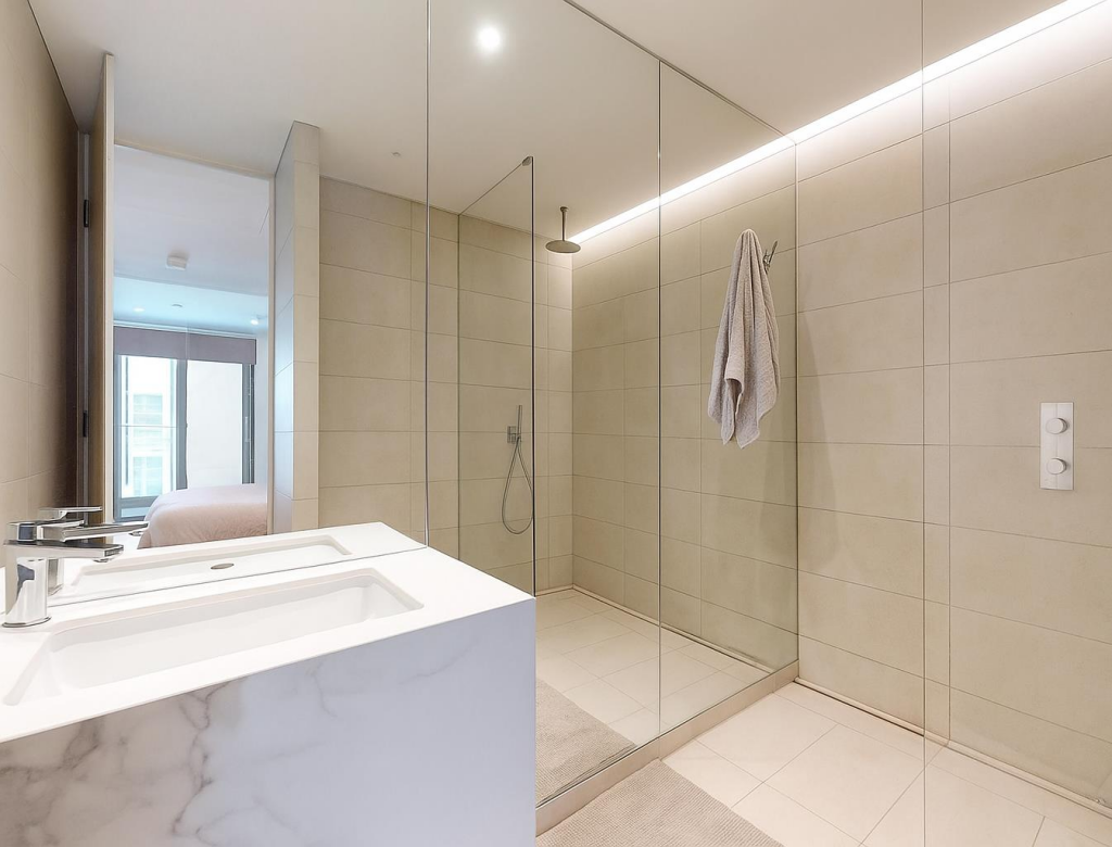 Bathroom at 10 Park Drive for Sale by Barrain Lond