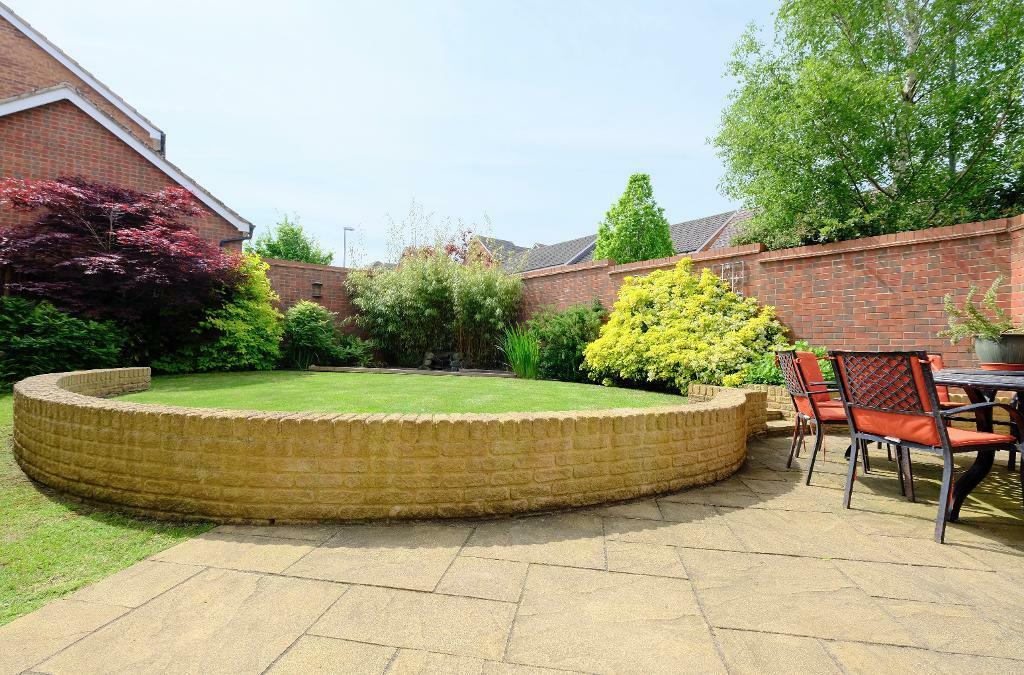 South-facing garden with terrace