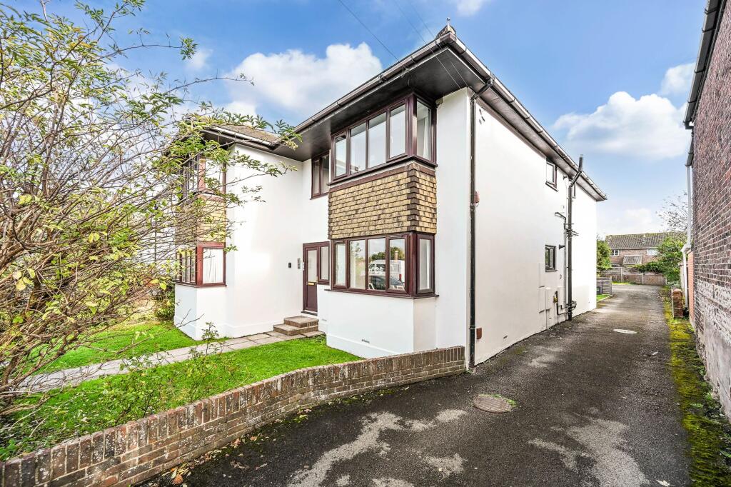 Driveway to parking area