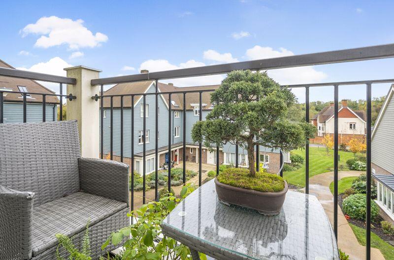 Balcony view over internal garden