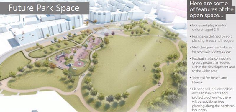 Adjacent future park space