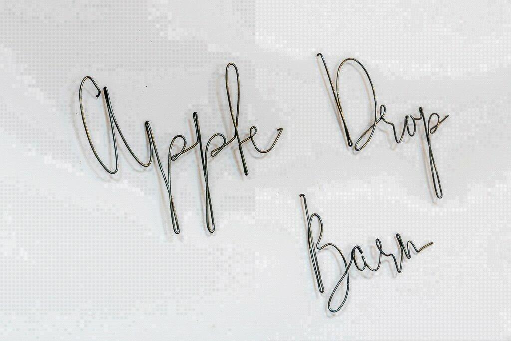 Apple Drop Sign