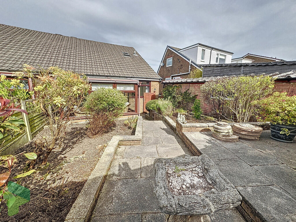 Rear garden and e...