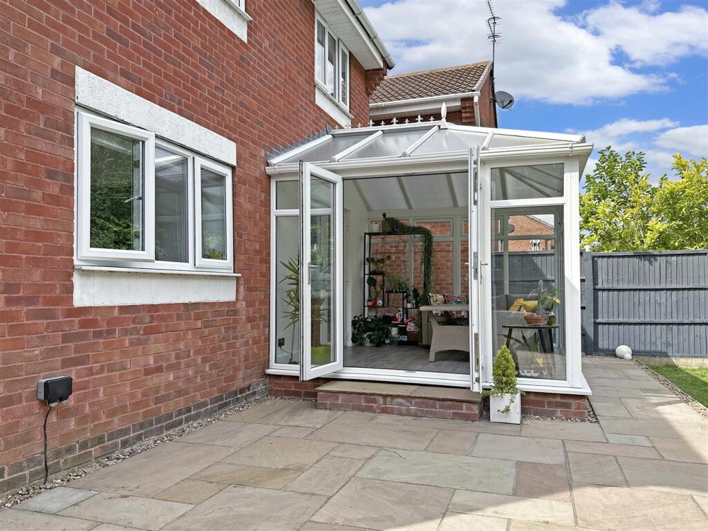 French Door Onto Indian Sandstone Patio 130