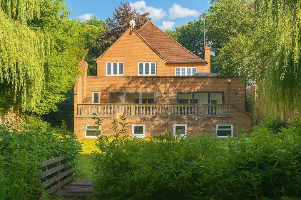 Rear view of Property and Garden