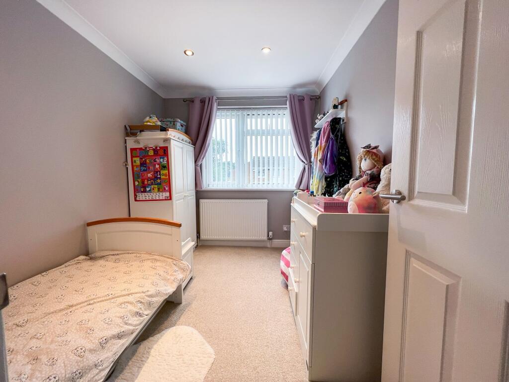 Bedroom 3 with Rear Aspect