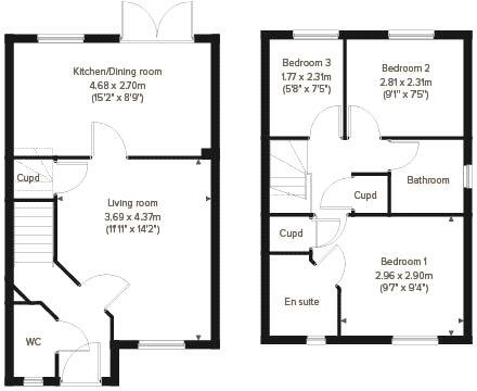 Plot 124, Hanbury, Mill Gardens, Willand Road, Cullompton, Devon, EX15