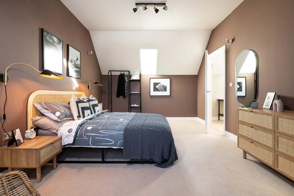Bedroom 2 on the second floor is the ideal private space for teenagers