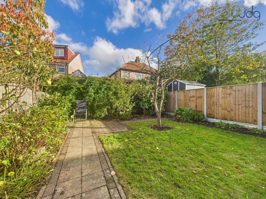 Southeast facing garden with fruit tree