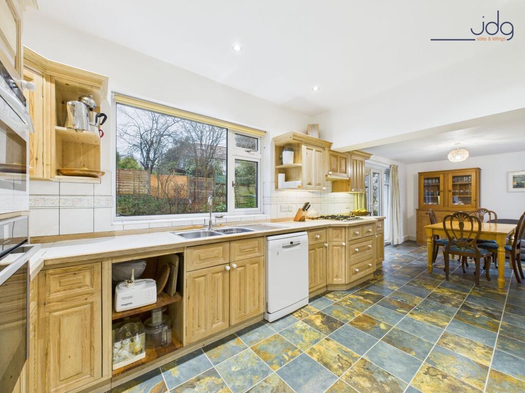 Open Plan Kitchen Diner with access to the rear garden
