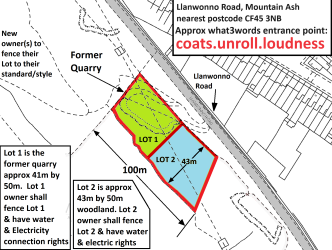 Lot 1 Land adjacent to, Llanwonno Road, Mountain 