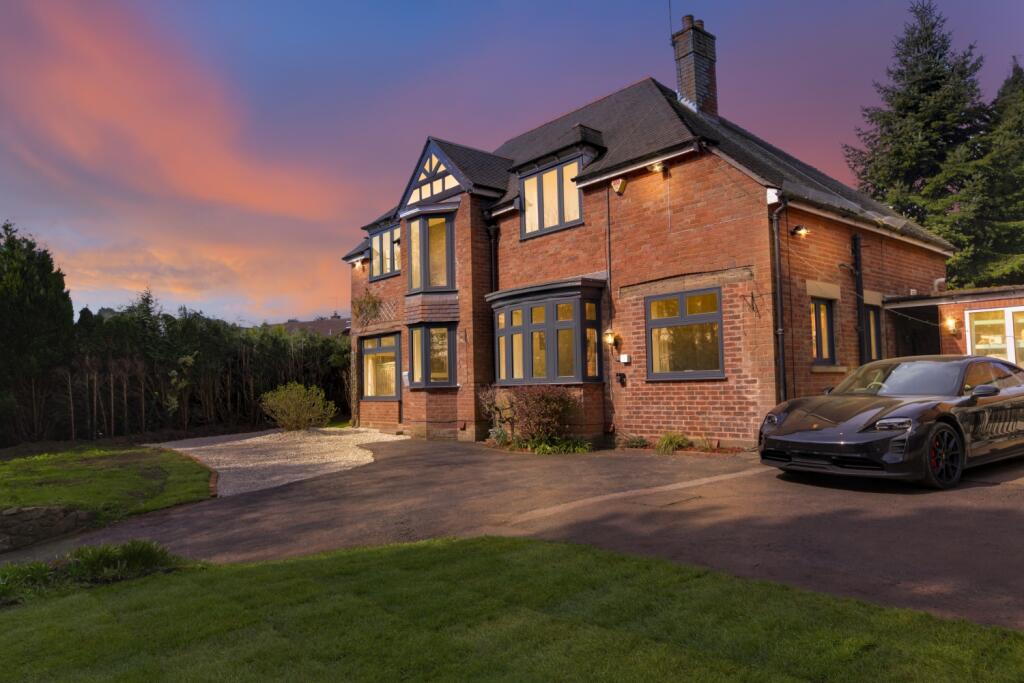 Front Elevation at Dusk