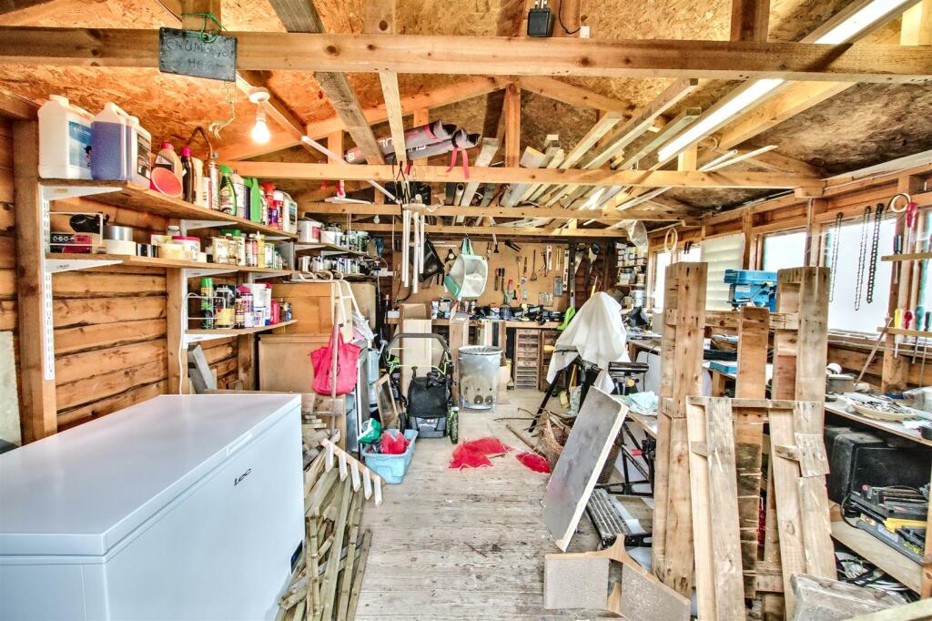 inside garden shed