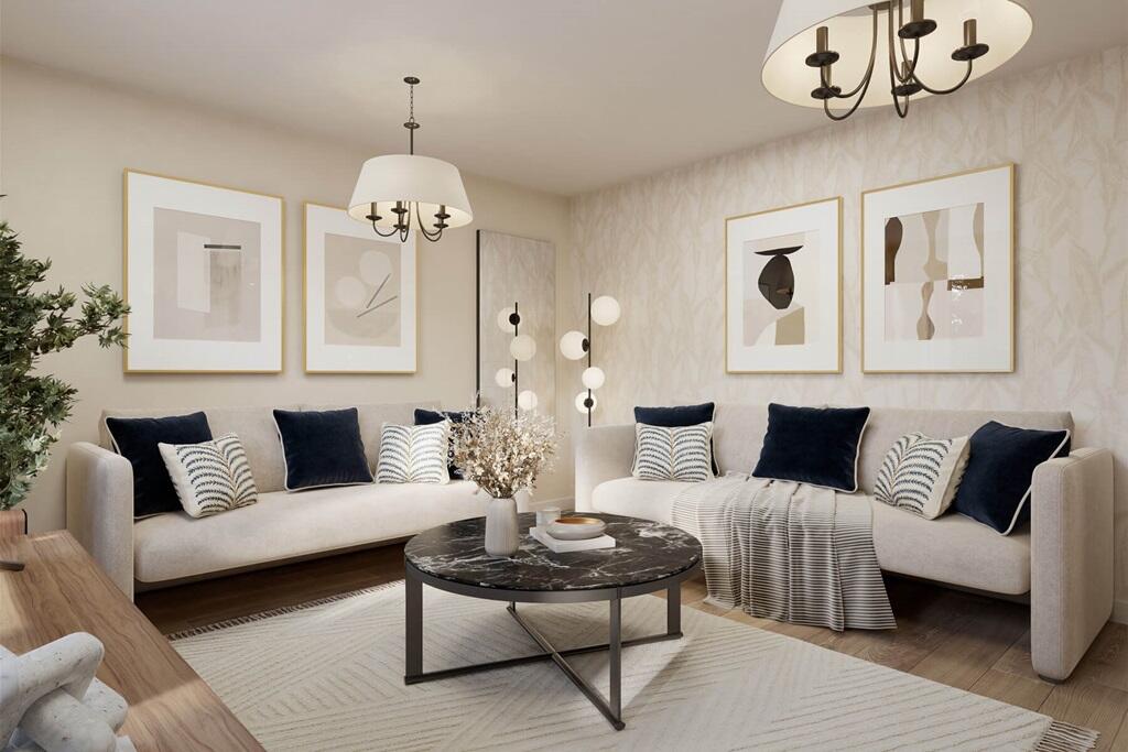 Relax in the living area - typical Taylor Wimpey home