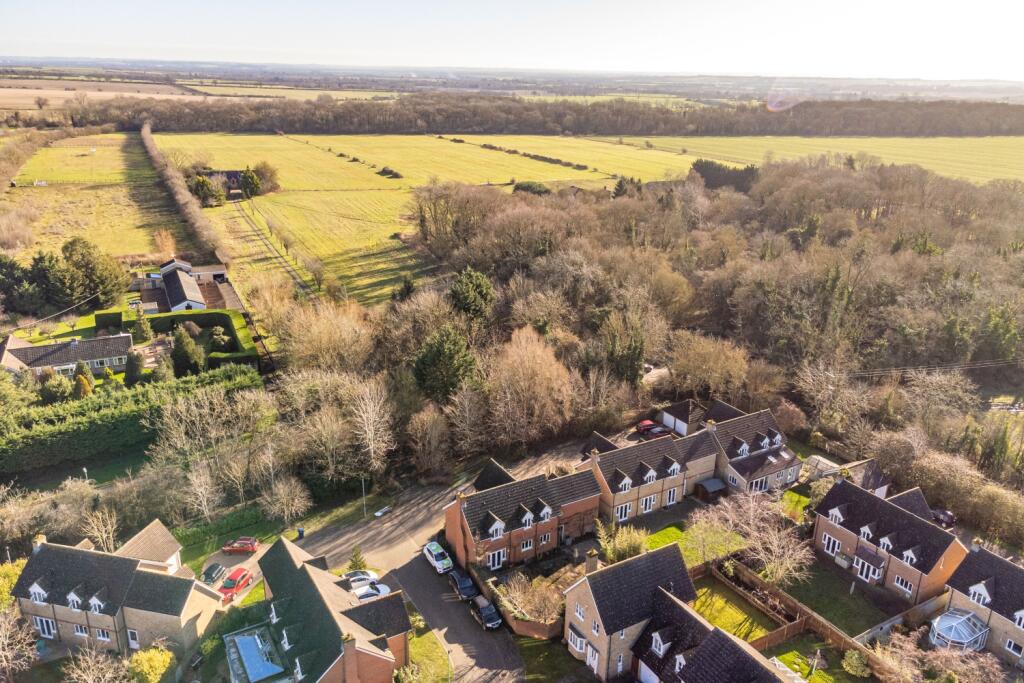 Aerial view of home