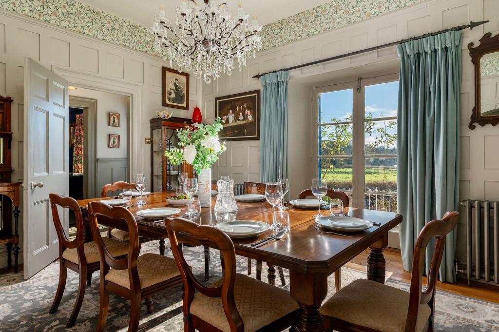 Dining Room. Danescombe Valley House, Calstock. Cornwall