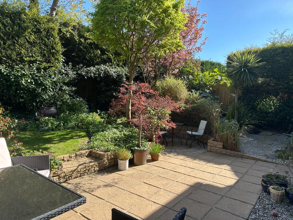 Southerly aspect patio