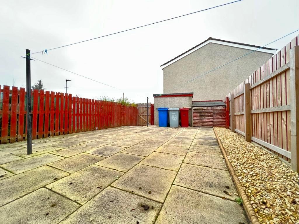 Rear patio.