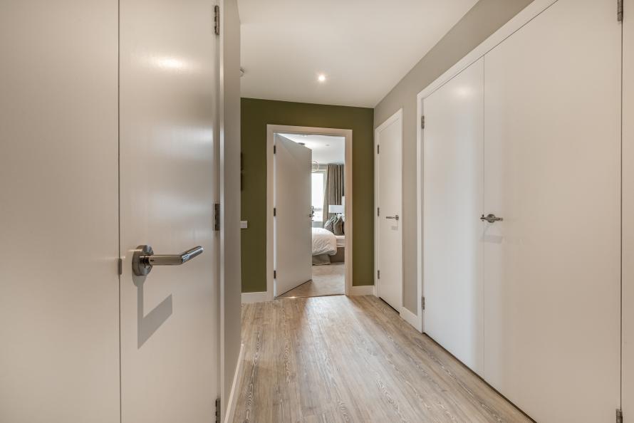 entrance hallway with open