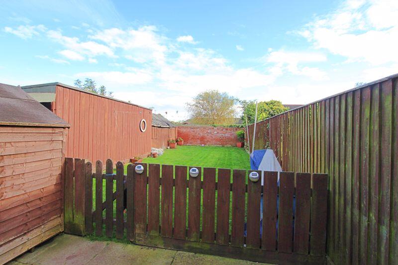 Flat rear garden
