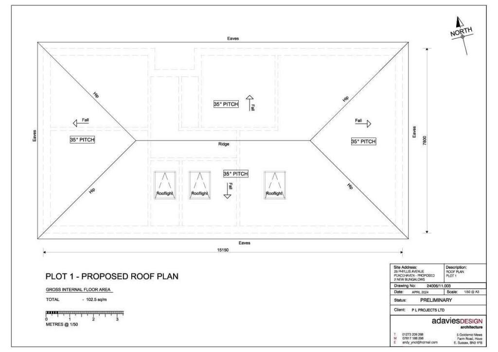 Plot 1 Roof Plan