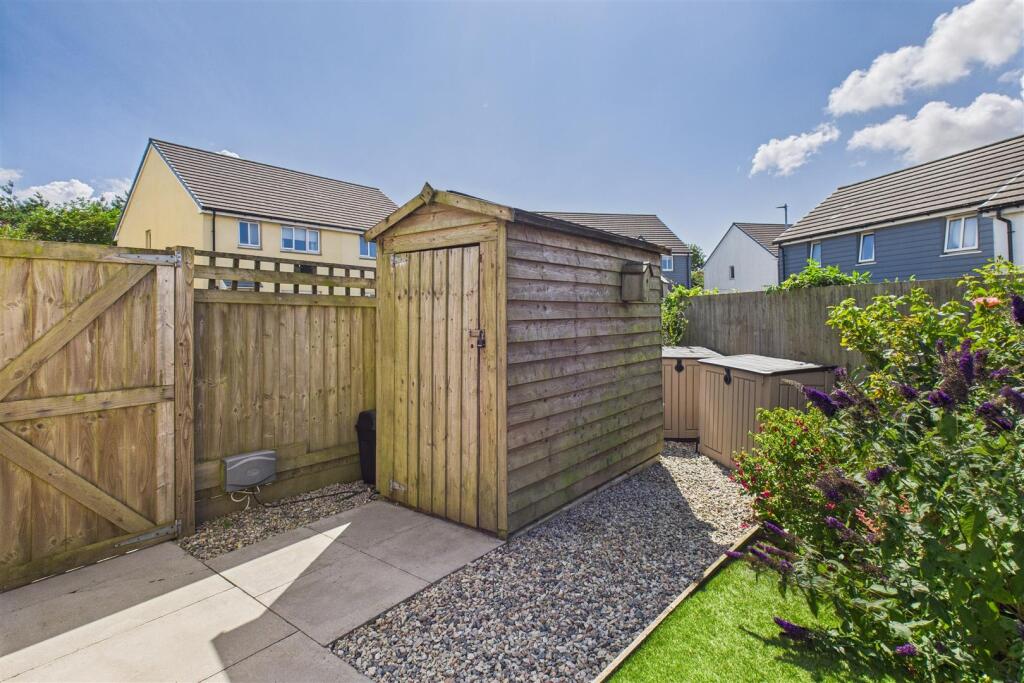 Storage shed to parking