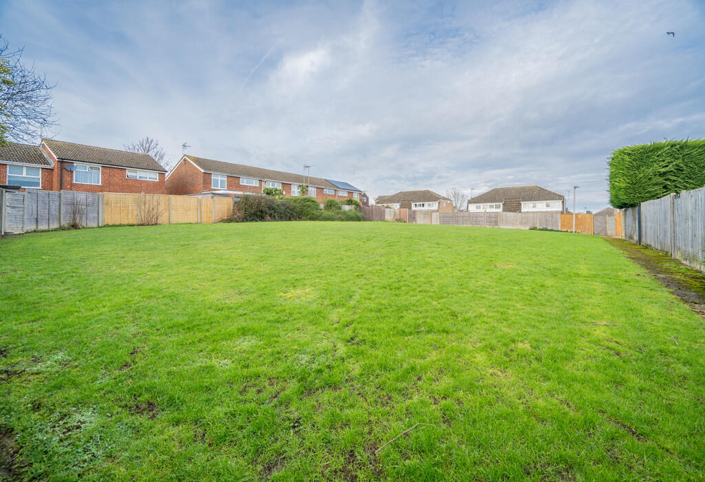 Playing field behind the home