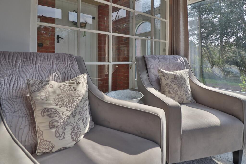 sunny seating area