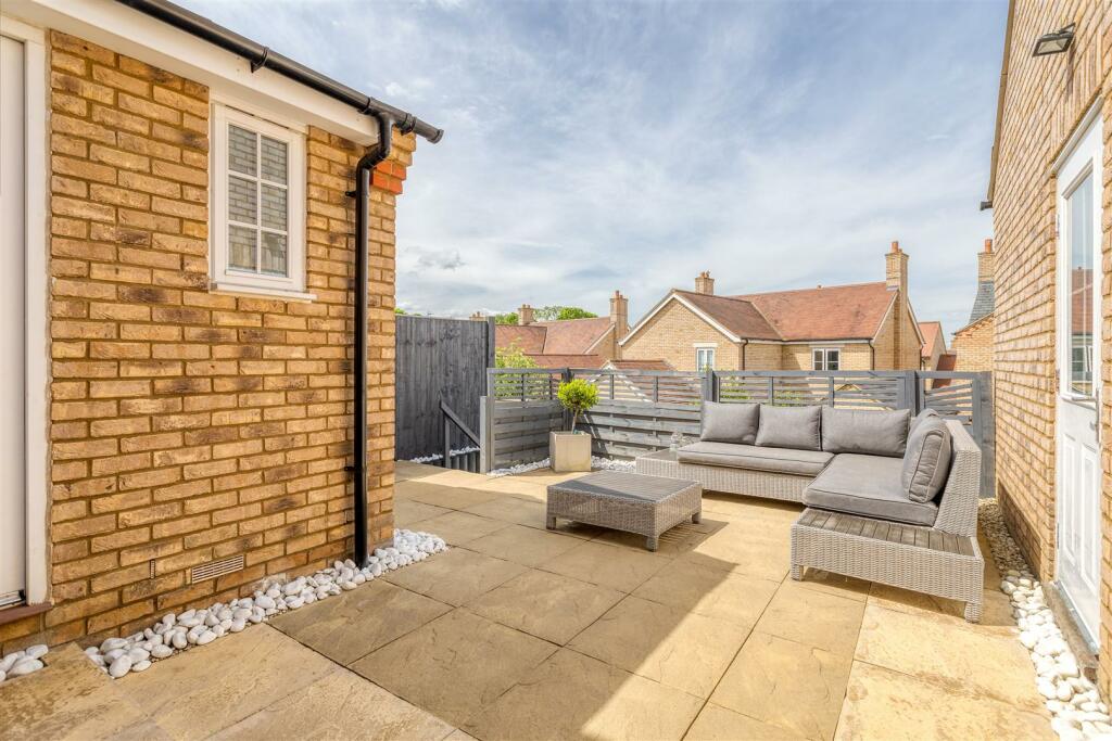 Entertaining patio area