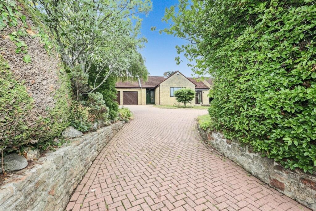 Front elevation and driveway