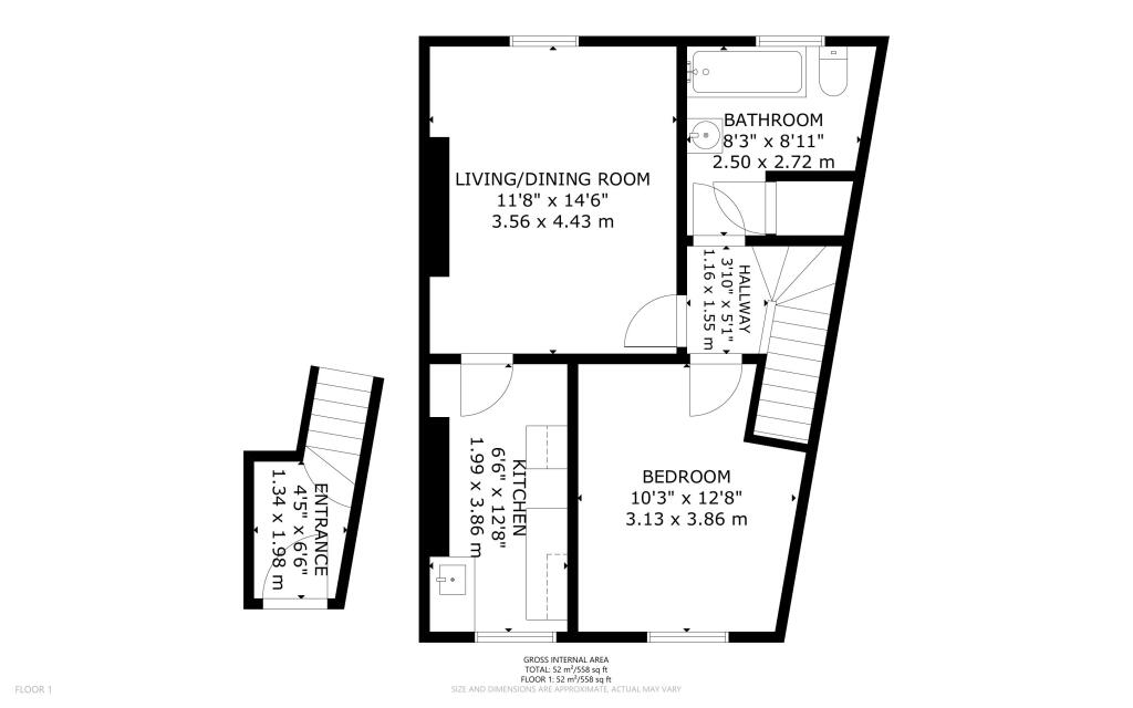 Flat B 13 Alvington Crescent, Hackney, London, E8 2NN