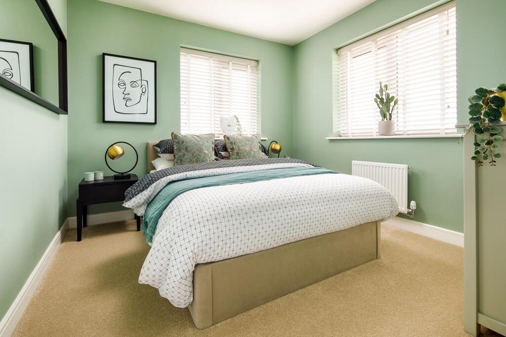 Second double bedroom is light and spacious