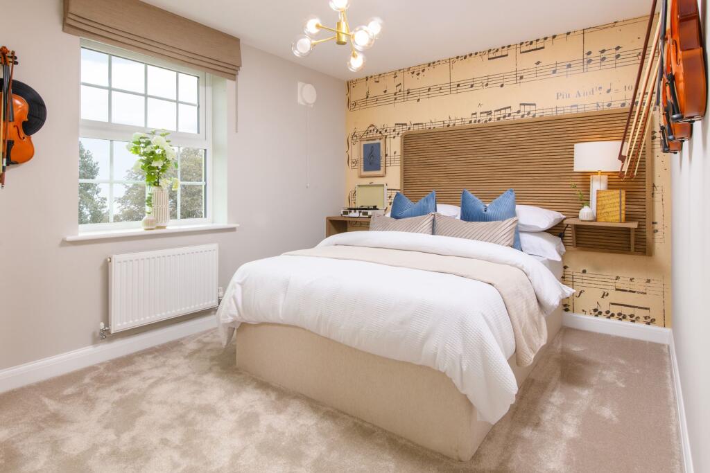 Double bedroom in the Moreton Show home