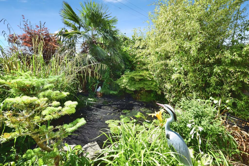 Private Rear Garden Pond View