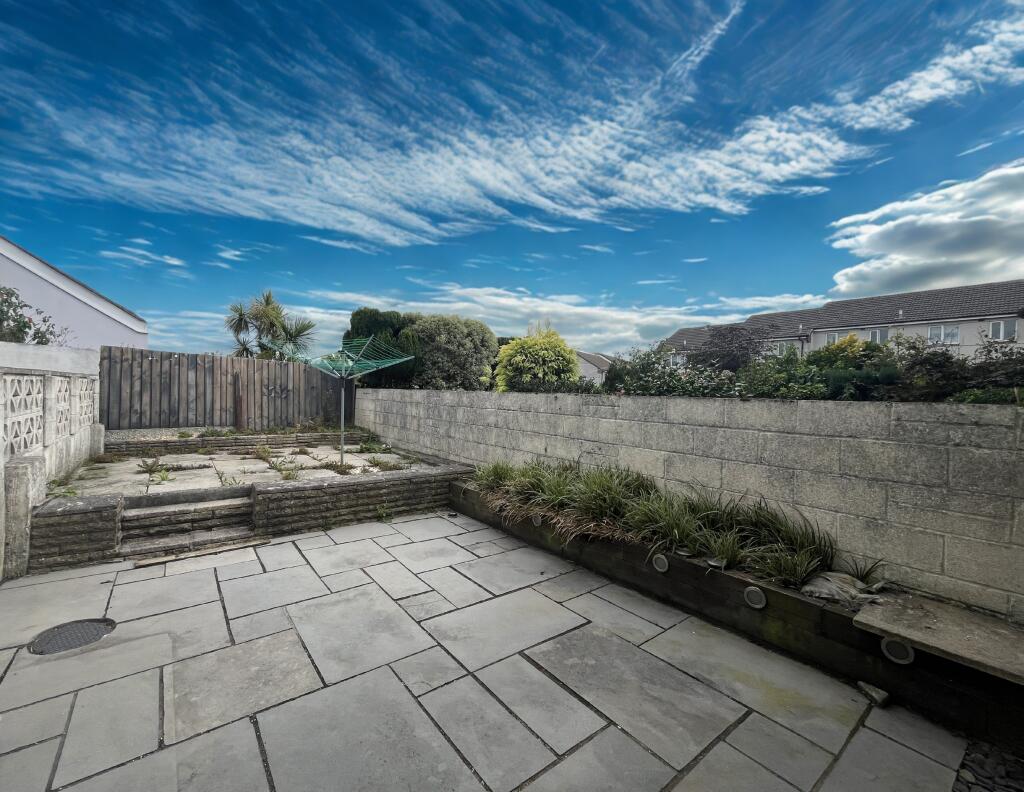 garden - blue sky
