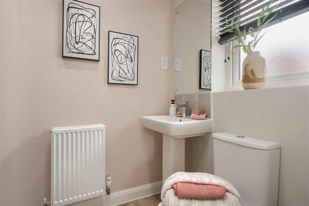Internal view of the Maidstone en suite bathroom. 3 bed home.