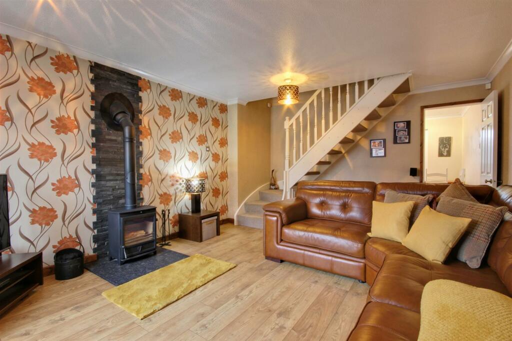 Lounge with log burner