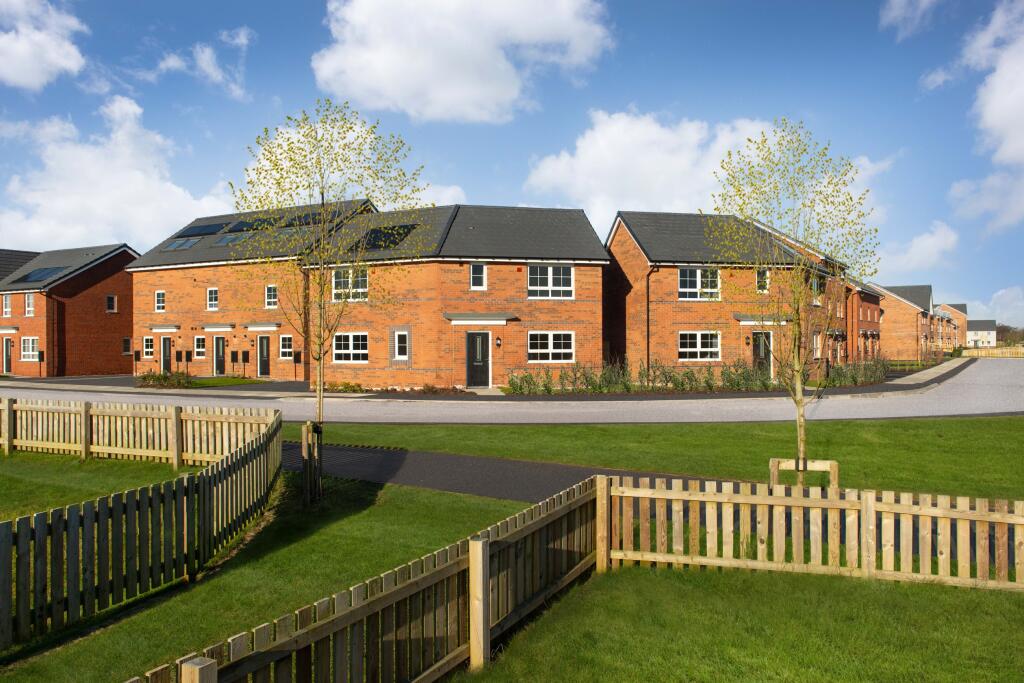 Typical external Barratt Homes street scene