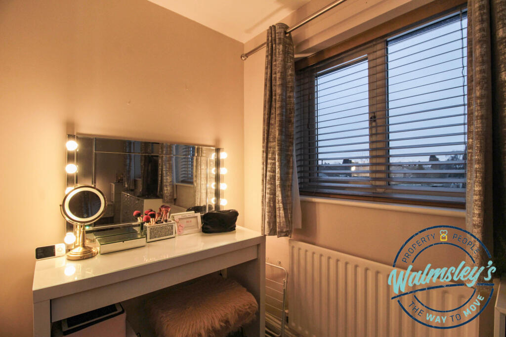 Dressing area in bedroom