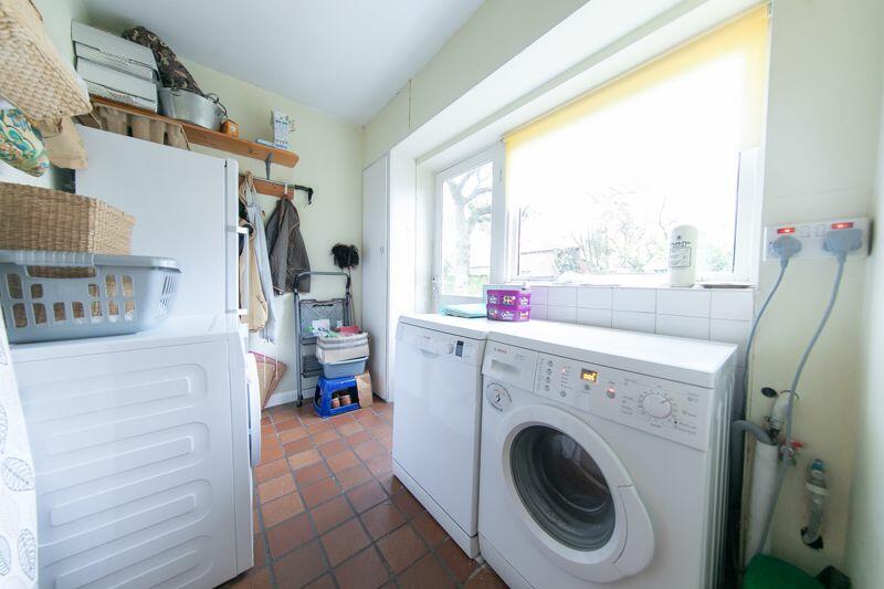 Utilities room &amp; rear porch