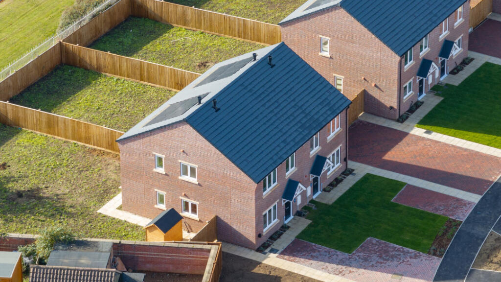 Aerial View of 4 Bedroom Homes at Sampson Green