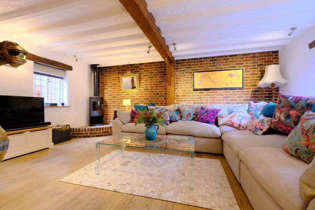Fabulous sitting room with log burner