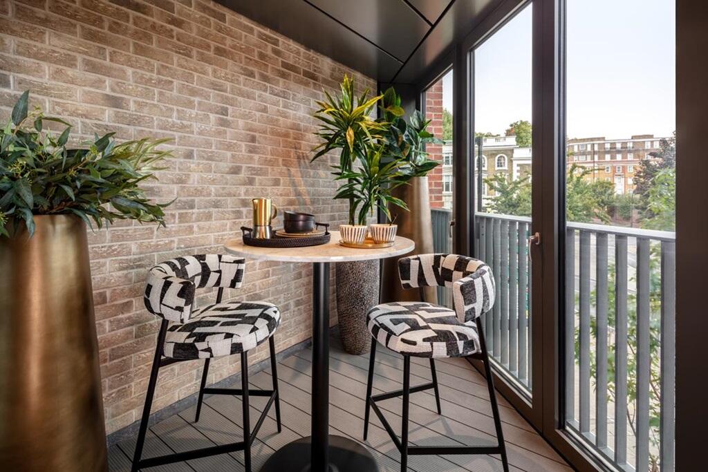 Winter garden for morning coffee or evening cocktails