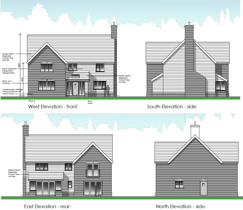 Plot 3 &amp; 4 Elevations