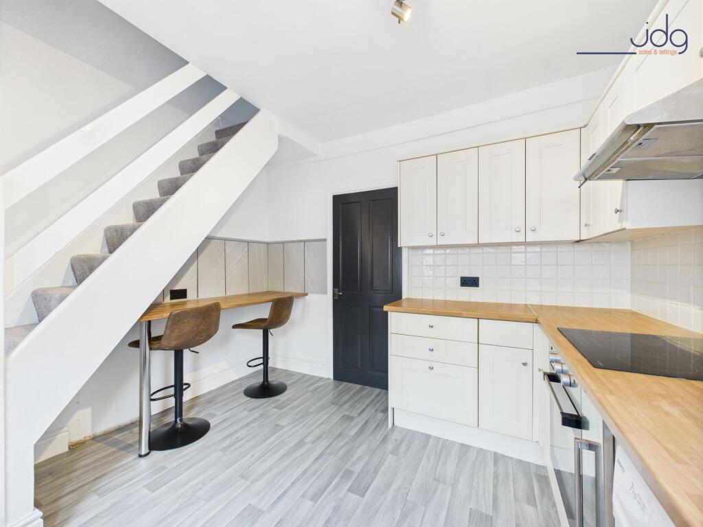 Stylish kitchen with breakfast bar