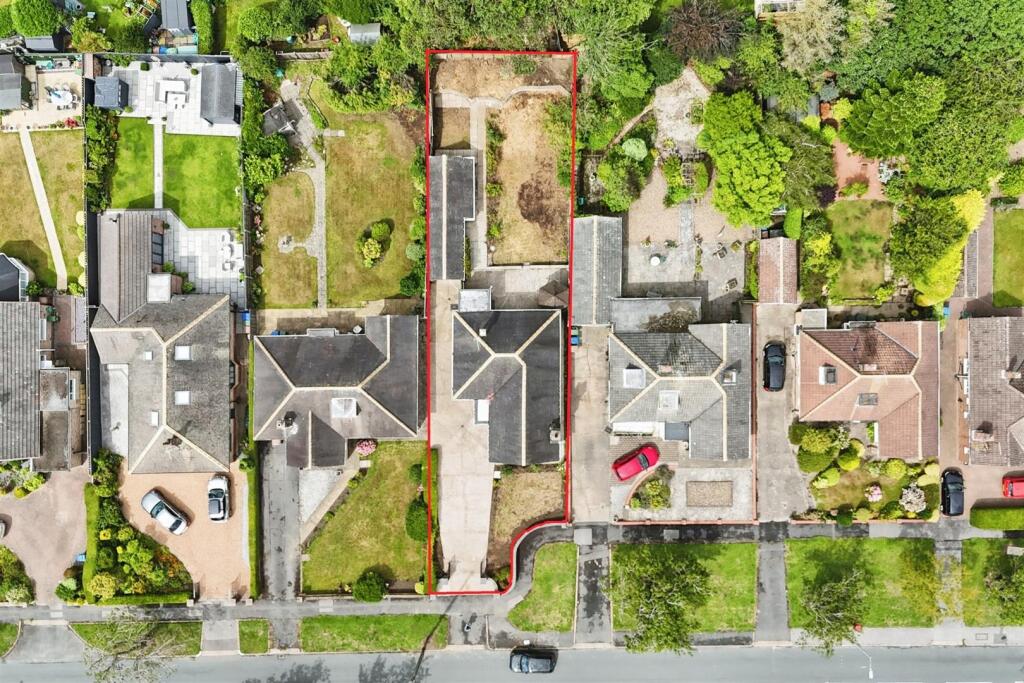 Aerial view of the property